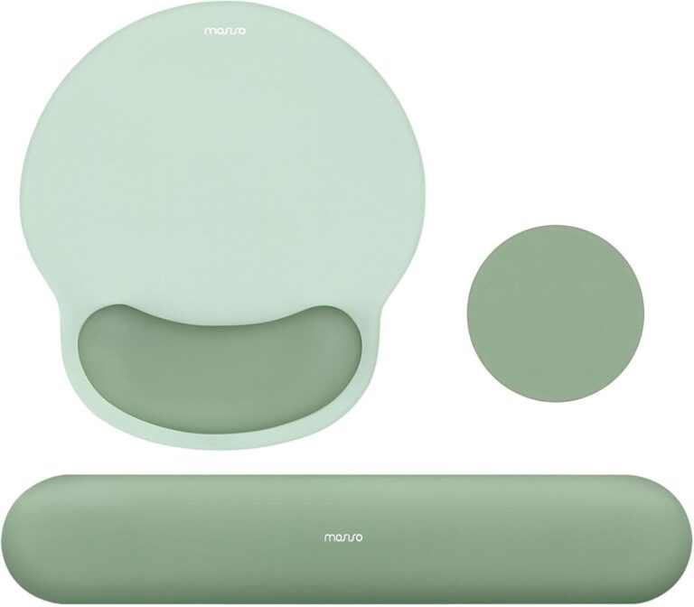 MOSISO Wrist Rest Support for Mouse Pad&Keyboard Set, Antique Green