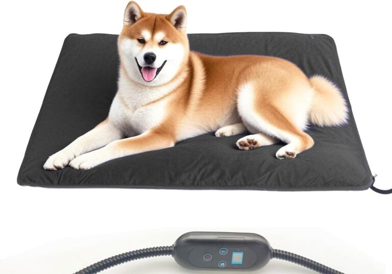 Large Pet Heating Pad 24x36in, 6 Heat Levels Auto Shut Off