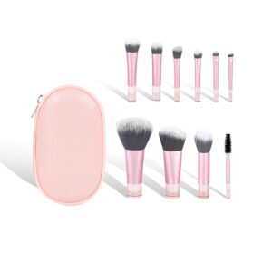 10 Pcs Mini Travel Makeup Brush Set...