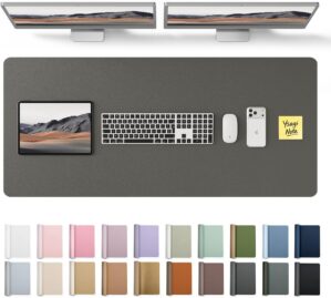YSAGi Leather Desk Pad Protector, O...