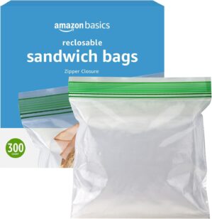 Amazon Basics Resealable Double Zip...