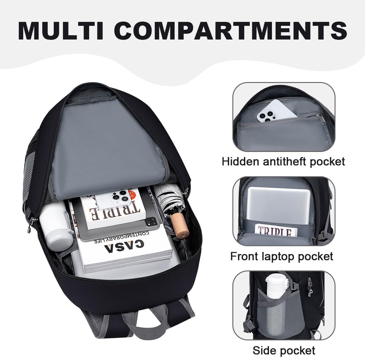 MIYCOO Ultralight Packable Backpack, 35L Waterproof Hiking Daypack - Image 3