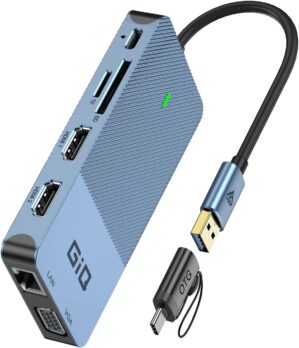 USB Docking Station GIQ USB C HUB U...