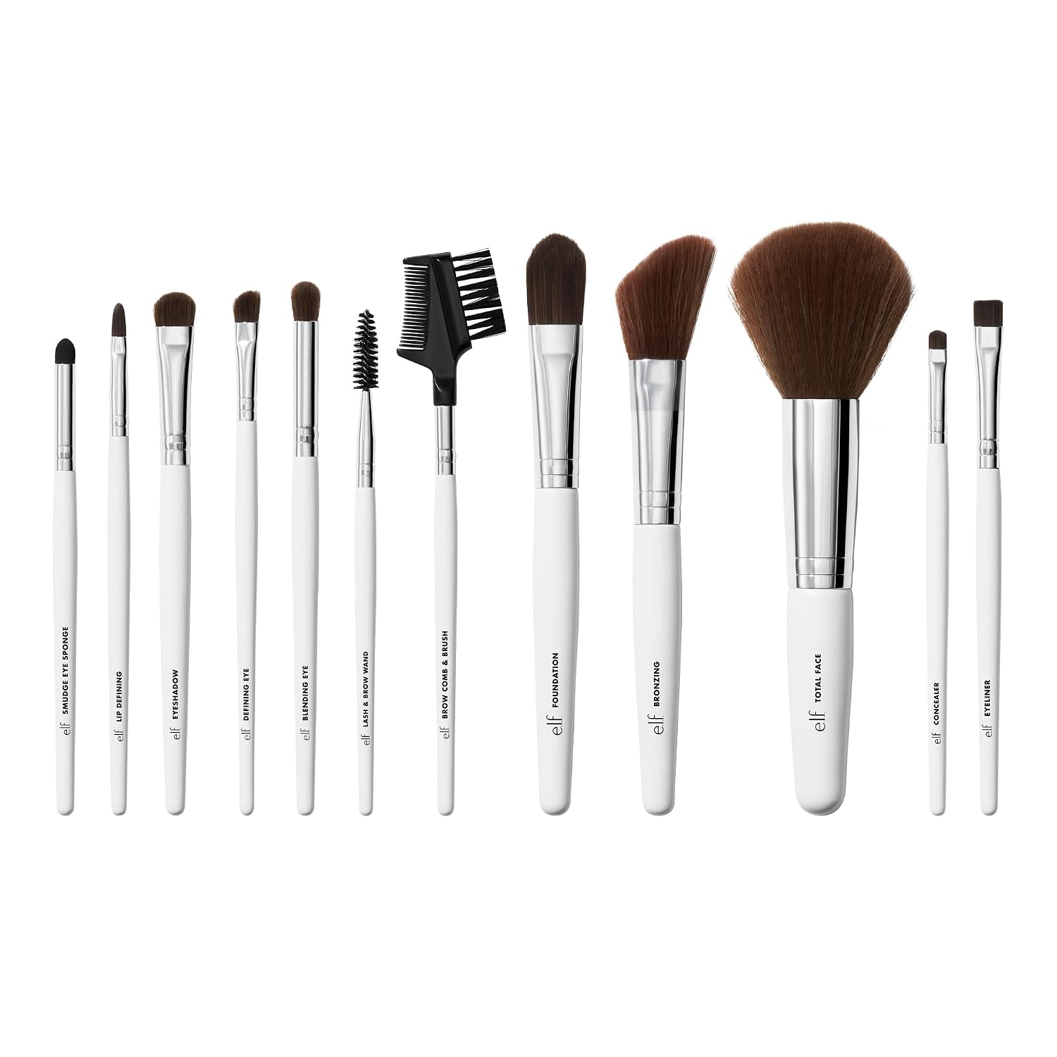 e.l.f. Professional Set of 12 Makeup Brushes, Pro-Worthy Makeup Brushes For A Flawless Full-Face Application, Vegan & Cruelty-Free - Image 5