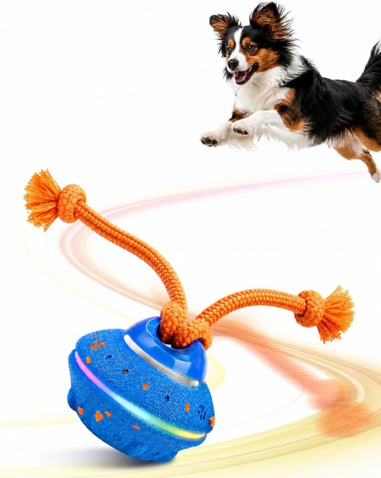Xeuch Interactive Dog Ball Toy, ETPU Rotating Motion, Rechargeable