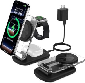 Mukiya 3 in 1 Magnetic Wireless Cha...
