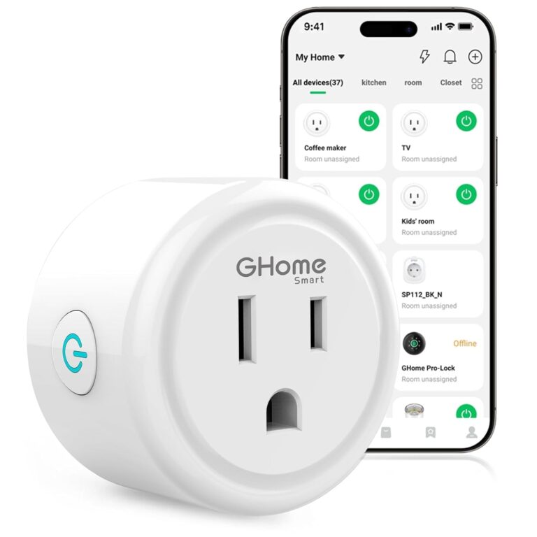 GHome Smart Plug, WiFi Smart Plugs that Work with Alexa and Google Home