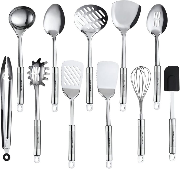 Cooking Utensils Set, 11PCS Stainless Steel Kitchen Tool Set