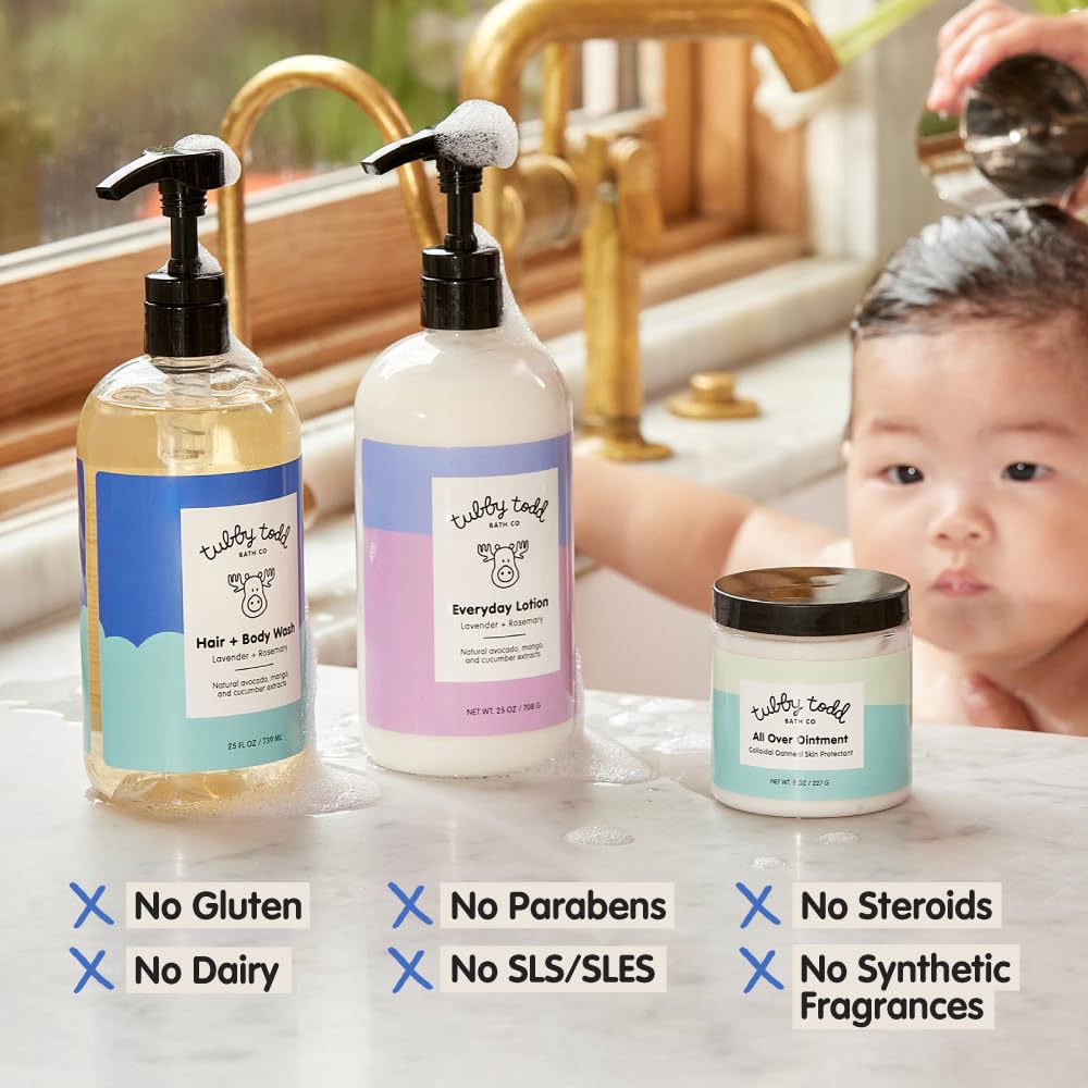 TUBBY TODD 3-Step Baby Bath and Skincare Routine, The Regulars Bundle - Image 2