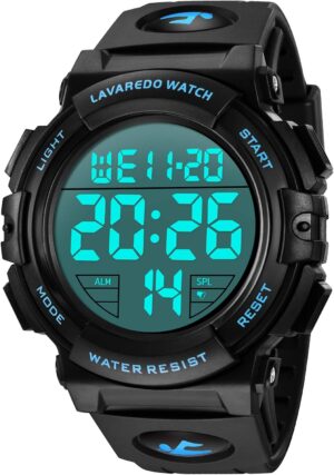 L LAVAREDO Mens Digital Watch Sport...