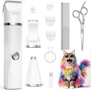 Cat Grooming Clippers Kit with Paw ...