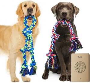 Feeko Dog Rope Toys for Large Breed...