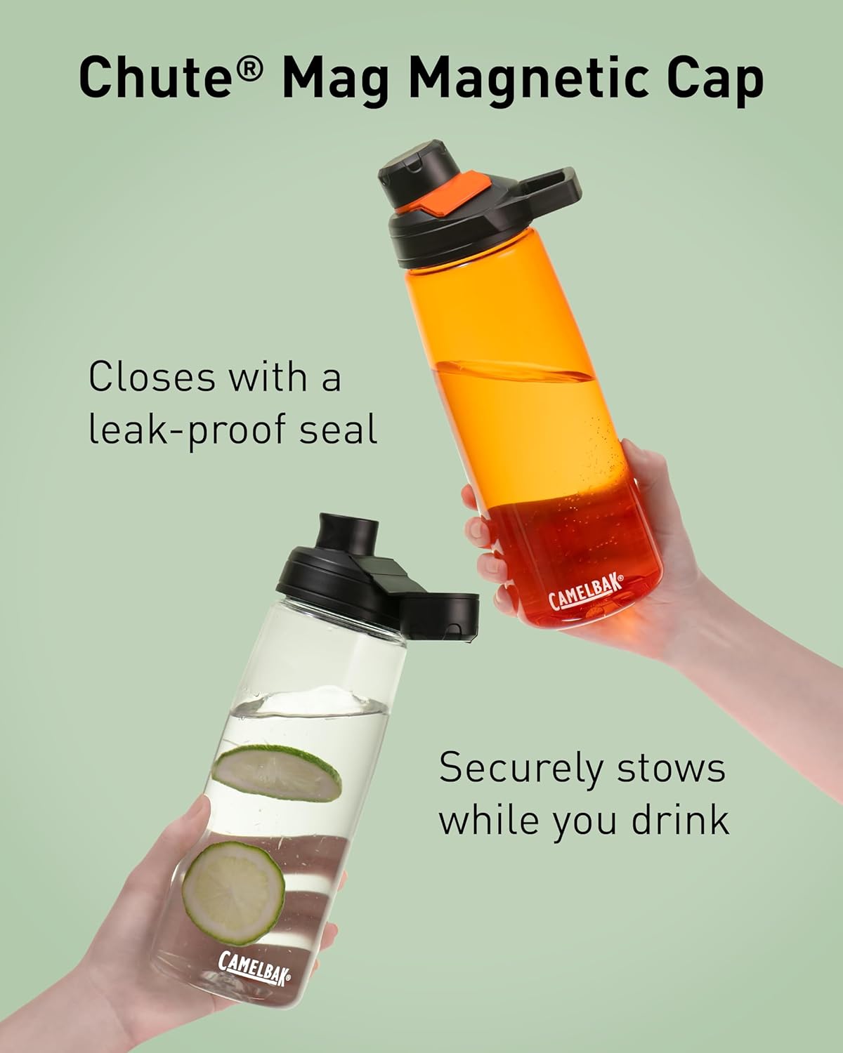 CamelBak Chute Mag Water Bottle with Magnetic Leak‑Resistant Cap, Lightweight Tritan Design for Everyday Hydration - Image 5