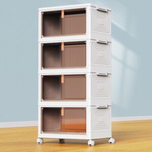 YFXCVSL 4 Tier Plastic Storage Bins...