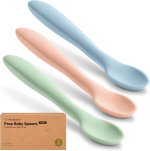 KeaBabies Silicone Baby Spoons Self...