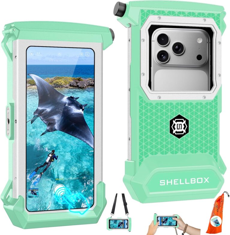 100FT/30M Gen 5 Diving Phone Case, Full Touchscreen Underwater Housing for iPhone 17-12 Pro Max & Samsung Galaxy S26 - S21, IPX8 Scuba Photo/Video Waterproof Case