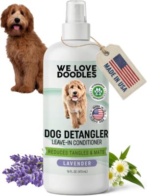 Dog Detangler Spray, Leave-in Condi...