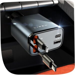 LISEN Retractable Car Charger, 84W ...
