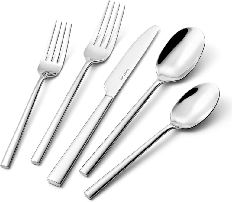 Silverware Set for 4, 20-Piece 18/0 Stainless Steel Flatware Cutlery Set