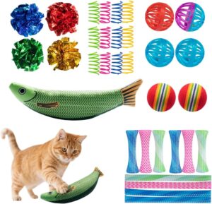 33-Pack Cat Toys for Indoor Cats &#...