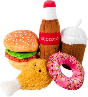Sedioso Large Dog Toy Set, 5-Pack S...
