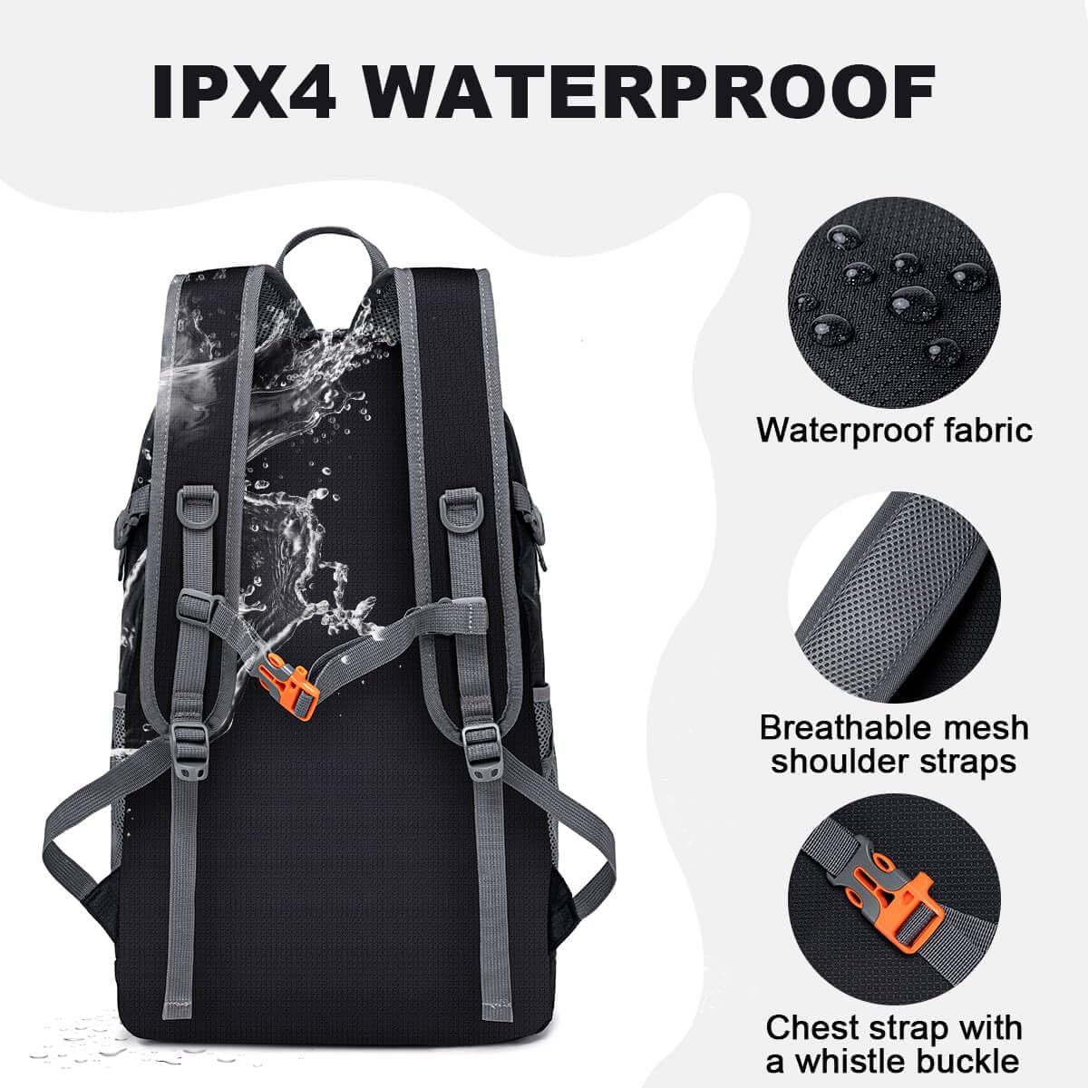 MIYCOO Ultralight Packable Backpack, 35L Waterproof Hiking Daypack - Image 4