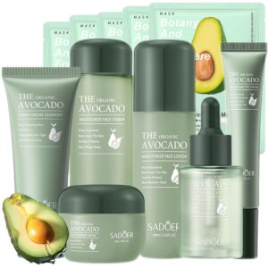 Avocado Skin Care Set, 11-In-1 Skin...