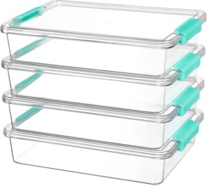 Vtopmart 4 Pack 6 Qt Plastic Storag...