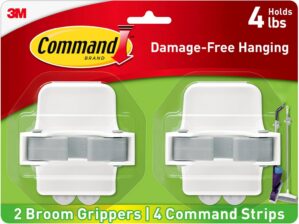 Command Large White Broom Grippers,...