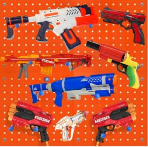 Wooden Peg Board for Nerf Gun Stora...