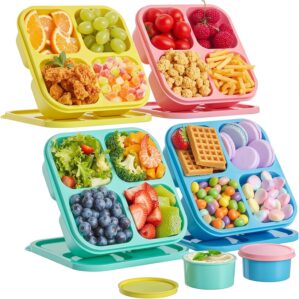 Canfanni 4 Pcs Snack Box Containers...