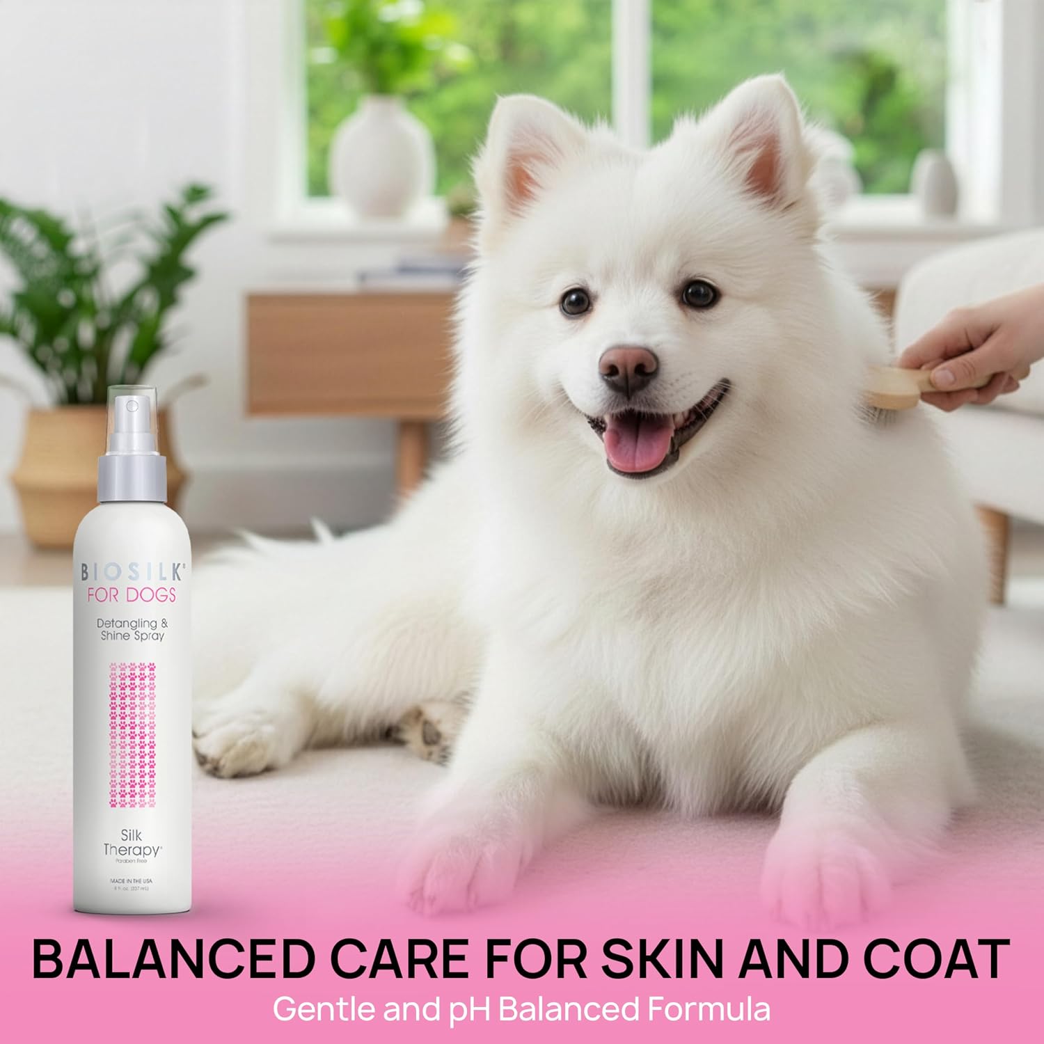 BioSilk for Dogs Silk Therapy Detangling and Shine Spray, 8 Fl Oz - Image 10