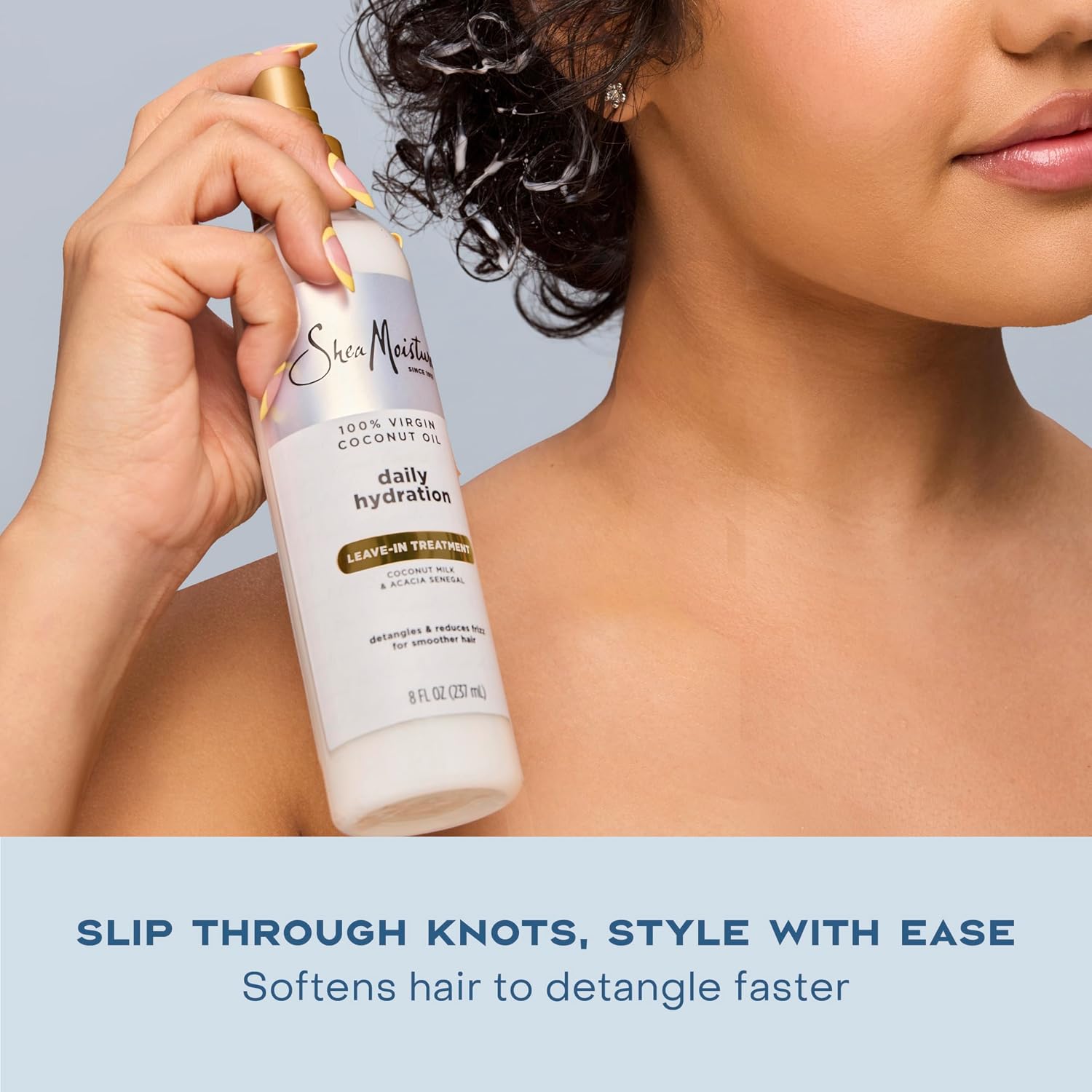 Shea Moisture 100% Virgin Coconut Oil Leave-in Treatment, 8 Ounce - Image 5