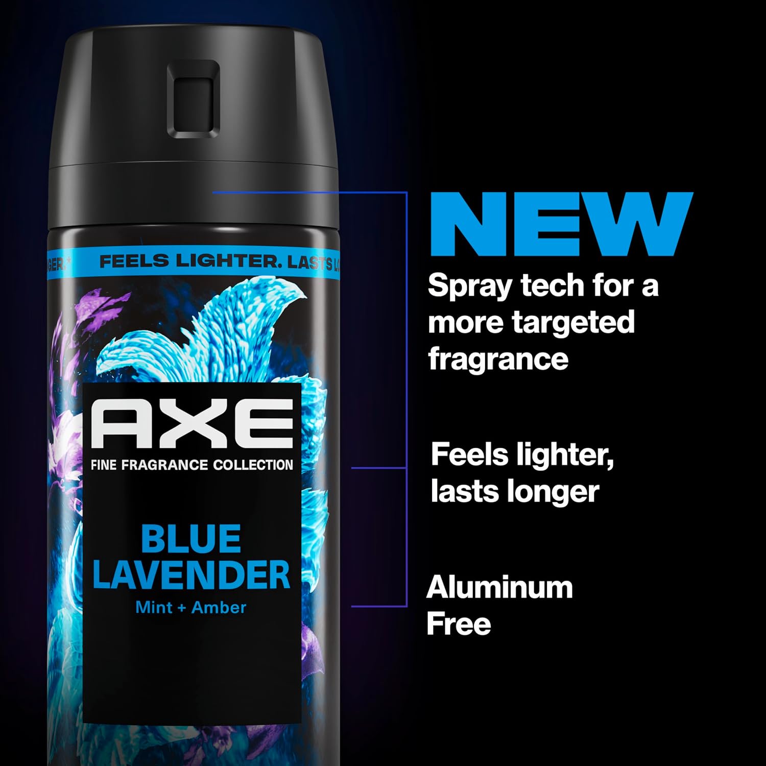 AXE Fine Fragrance Collection Body Spray Blue Lavender Freshness 2.9 oz - Image 3