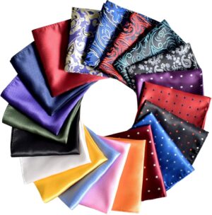 Jeatonge Pocket Squares for Men 10&...