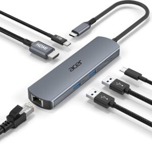 acer 6 in 1 USBC Hub with Ethernet,...