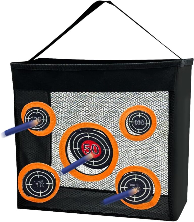 Shooting Practice Target Toy Storage Mesh Bag Portable Foldable Dart Zone