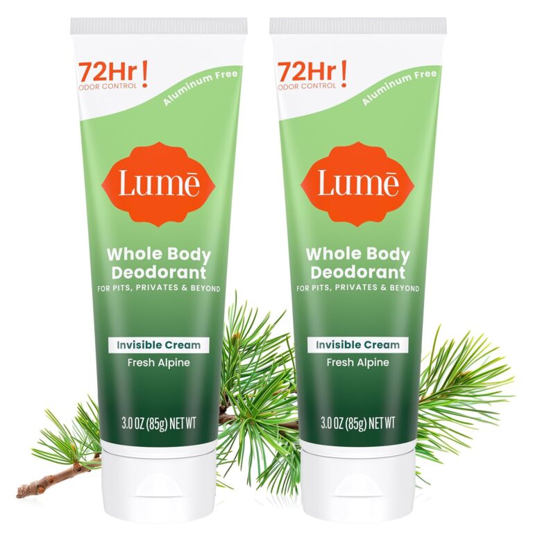 Lume Whole Body Deodorant - Cream Tube - 3 oz, 2 pk (Fresh Alpine)