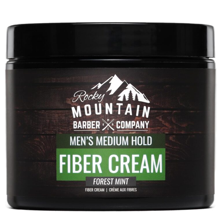 Rocky Mountain Barber Company Men's Fiber Hair Cream, 4 oz