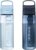 LifeStraw Go Series Water Bottle, Icelandic Blue/Aegean Sea, 22 oz, 2PK