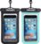 Hiearcool Waterproof Phone Pouch, Waterproof Phone Case, Black&Green 2-Pack