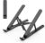 Tonmom Laptop Stand for Desk, Adjustable Laptop Riser, Black