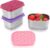 Tanjiae Small (1 CUP) Stainless Steel Snack Containers for Kids | Easy Open Leak Proof Food Containers with Silicone Lids – Perfect Metal Toddler Lunch Box for Daycare and School (8oz)