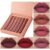 6Pcs Matte Liquid Lipstick Set, Waterproof Non Stick Cup Lip Gloss (Set A)
