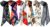 kcctoo 2/6/10Pack Scarf Bags for Women Handbag Scarfs Band Hair Neck Scarves Fashion Gifts