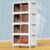 YFXCVSL 4 Tier Plastic Storage Bins with Lid 23QT, Stackable Storage Bins