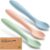 KeaBabies Silicone Baby Spoons Self Feeding 6-12 months, 3-Pack (Mellow)