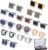 Cufflinks Set 12 Pairs Cuff Links Mens-Fashion Cufflinks for Men-Classic Silver-tone Gold-tone Cuff links for Business Wedding Party Gift Box