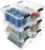 EOENVIVS Plastic Storage Bins with Lids 6 Pack, 7 Quart Storage Containers With Black Buckle Latch, Stackable Storage Organizers for Home Pantry Office Classroom Organization, Clear