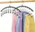 Volnamal Legging Organizer for Closet,2 Pack Metal Yoga Pants Hangers w/10 Clips Hold 20 Leggings,Space Saving Hanging Closet Organizer Clothes Hanger College Dorm Essentials Apartment Essential,Black